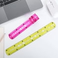 thumbnail image 4 of ZTTD Règle Flexible de 30 Cm/12 Pouces, Règle en Caoutchouc Plastique, Règles Flexibles avec Pouces et Métrique, Règle à Bord Droit Incassable Règle Souple pour la Maison et le Bureau, 1 Pcs (Type4-Red), 4 of 9