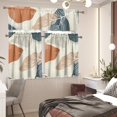 thumbnail image 2 of Valentine''s Day Kitchen Curtains Valance Set of 3,Cute Dwarf 36 Inch Length Tier Curtains with Valance Love Heart Rose Cafe Bar Window Curtains, Rod Pocket,Easy to Install, 2 of 5