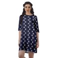 thumbnail image 1 of Moomaya Robe T-Shirt Courte Droite en Georgette Mousse pour Femmes Vêtements Grande Taille, 1 of 4
