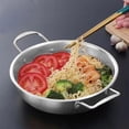 thumbnail image 3 of Antqov Ramen Pot Stainless Steel Gold Noodles Pot with Double Handling with Noodles Soup Fresh Cooking Pot for Home Kitchen Inner Diameter 20cm, Stainless Steel Pot, 3 of 6