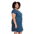 thumbnail image 4 of George Women's Plus V-Neckline Nightshirt, 4 of 6