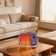 Virelaxpo 1200W Portable Space Heater with 2 Speed Modes, Energy Saving, Overheat Protection for Desktop and Wall Mounting