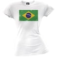 thumbnail image 1 of World Cup Brazil Distressed Flag Juniors T-Shirt, 1 of 1