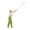 Green, variant on Milaget Hand Painted 1/87 Miniature People Model Figures Painter People Toys Tiny People Ladder