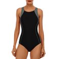 thumbnail image 1 of Beautyin Women's One Piece Athletic Racerback Swimsuit Slimming Bathing Suit, 1 of 5