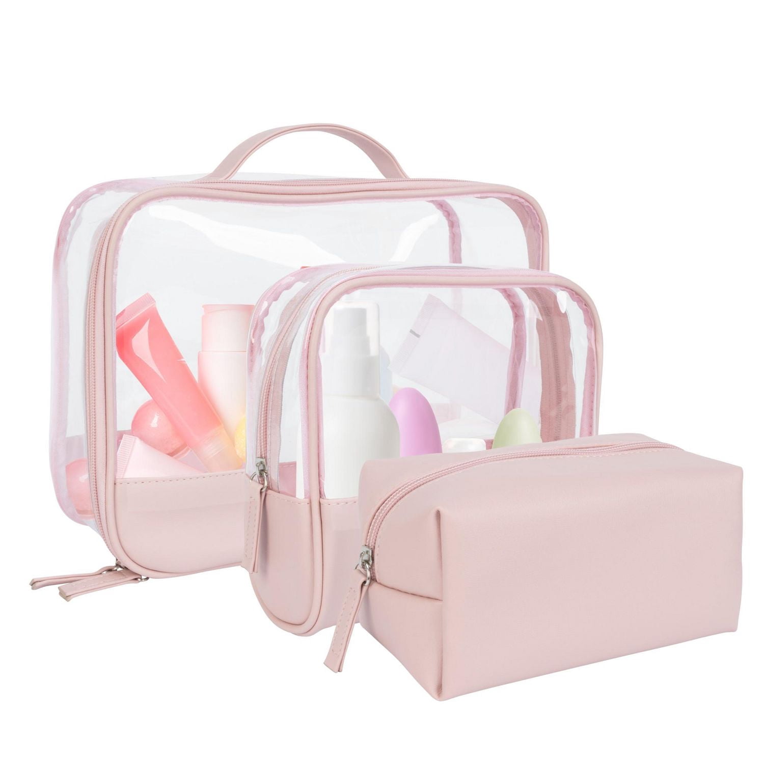 Equate Beauty Cosmetic Bag - Value Set, Cosmetic Bag Set