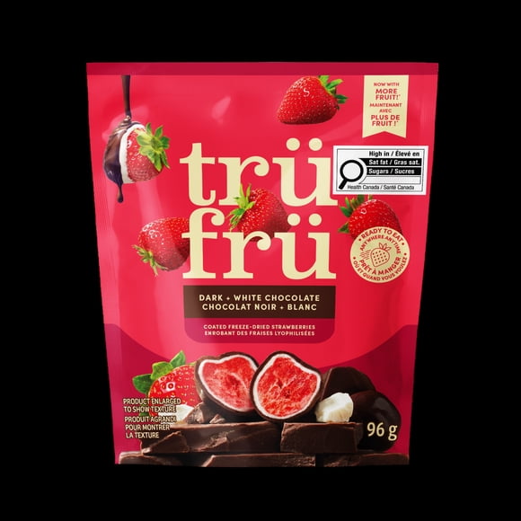 Tru Fru Freeze Dried Strawberries in Dark & White Chocolate