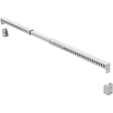 EcoNesxp Barre de Sécurité de Fenêtre 44 Pouces vers Blanc pour Fenêtres Barre de Verrouillage Réglable Porte Coulissante Sécurité Enfant Rétractable