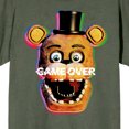 thumbnail image 2 of Five Nights at Freddy's "Game Over" Freddy Fazbear Adult Sage Green Short Sleeve Tee-Medium, 2 of 4