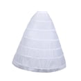 thumbnail image 4 of KLKCMS Bridal Crinoline Accessory Wedding Dress Petticoat for Banquet Party Cosplay 6 Hoop, 4 of 9