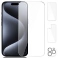 thumbnail image 1 of [3 Pack] Beeyoka Screen Protector for iPhone 15 Pro, iPhone 15 Pro Front and Back Screen Protector,Camera Protector Anti-Fingerprint for iPhone 15 Pro (6.1 inch), 1 of 4