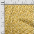 thumbnail image 1 of oneOone Georgette Viscose Yellow Fabric Florals Sewing Craft Projects Fabric Prints By Yard 42 Inch Wide-ADS, 1 of 4