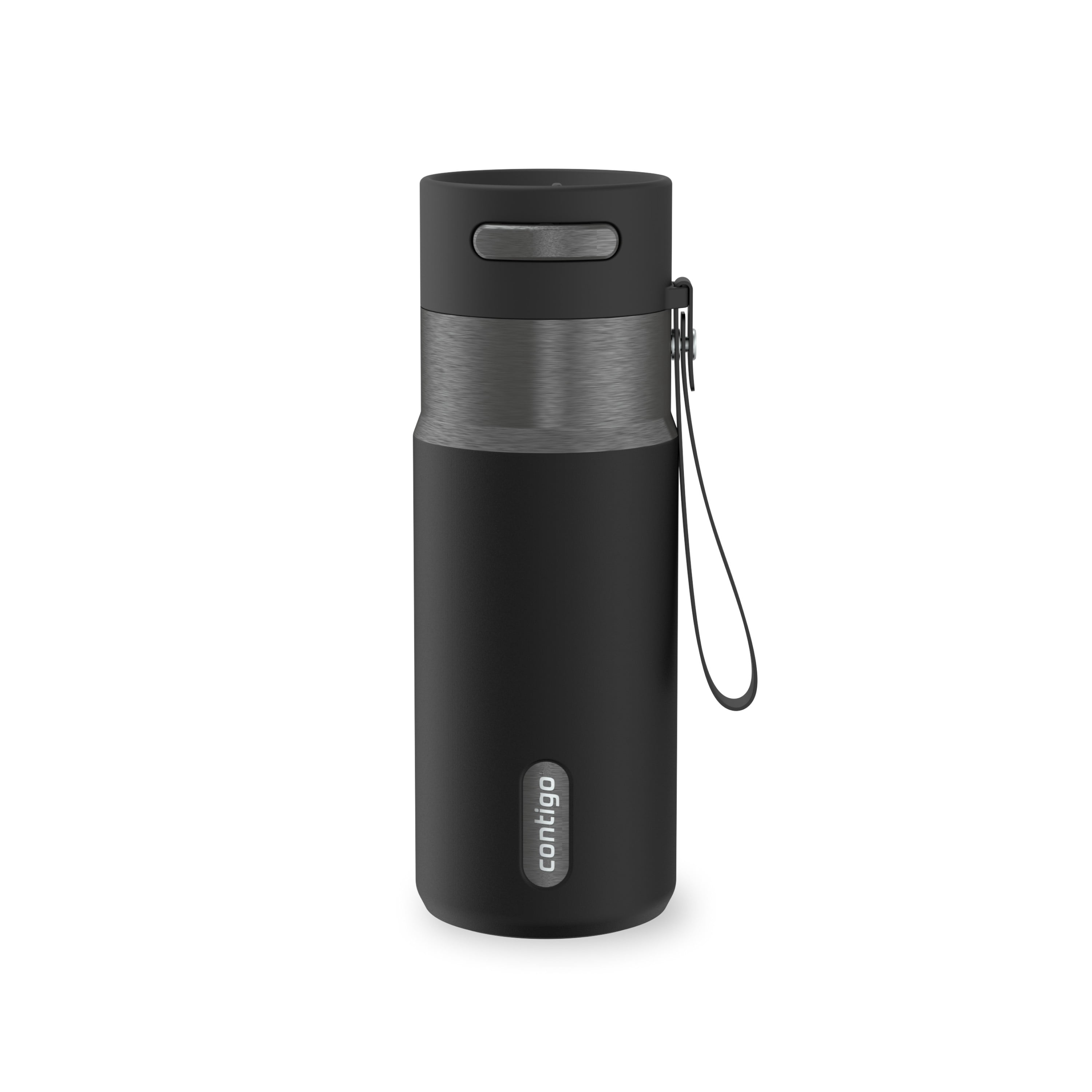 Bouteille d’eau isolée en acier inoxydable Contigo AutoSeal avec courroie de transport, 473 ml (16 oz) – antifuite, sans BPA, sans plomb, lavable au lave-vaisselle
