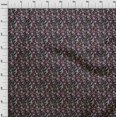 thumbnail image 4 of oneOone Coton Popeline Tissu Noir Jacobée Robe Florale Tissu Tissu Imprimé par la Cour 42 Pouces de Large, 4 of 5
