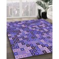 thumbnail image 3 of Ahgly Tapis Rectangulaire Lavable en Machine Intérieur Transitionnel Violet Améthyste Violet, 7 Pieds x 9 Pieds, 3 of 7
