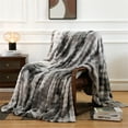 thumbnail image 2 of Lola Blanket, Cozy Bliss Faux Fur Throw Blanket for Couch, Fuzzy Soft Plush Thick Bubble Blanket for Sofa Bedroom Living Room, 60" * 80", 2 of 5