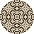 thumbnail image 1 of Ahgly Company Machine Washable Indoor Round Transitional Chocolate Brown Area Rugs, 4' Round, 1 of 7
