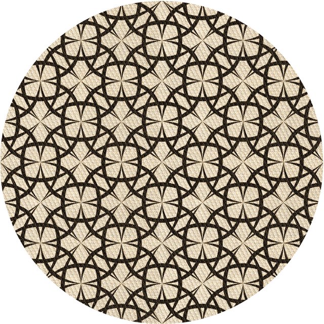 Ahgly Company Machine Washable Indoor Round Transitional Chocolate Brown Area Rugs, 8' Round