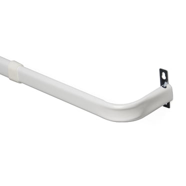 Mainstays Heavy Duty Single Window Curtain Rod 48-86" - White