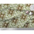 thumbnail image 2 of Soimoi Cotton Duck Fabric Check & Geometric Printed Craft Fabric by The Yard 56 Inch Wide, 2 of 5