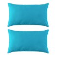 thumbnail image 1 of Outdoor Lumbar Cushion 12x20in - Aqua (2 Pack), 1 of 4