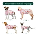 thumbnail image 4 of Kuoser Dog Surgical Recovery Suit Dogs Cat Onesie after Surgery,Pink,S, 4 of 7