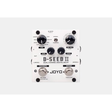 JOYO D-SEEDII DUAL CHANNEL DIGITAL DELAY WITH LOOPER Guitar Effect Pedal