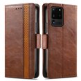thumbnail image 3 of Case for Samsung Galaxy S20 Ultra 5G Cover Leather Wallet Folio Case Book Design Flip Magnetic Closure - Brown, 3 of 5