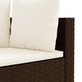thumbnail image 5 of vidaXL Ensemble de Canapé de Jardin 7 Pcs avec Coussins en Poly Rotin Marron, 5 of 5