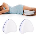 thumbnail image 3 of AMONIDA Knee Pillow,Heart Shaped Leg Pillow Memory Foam Breathable Pressure Fatigue Pain Relief For Back Knee Leg Support,Pressure Relief Pillow, 3 of 7