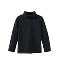 thumbnail image 2 of PMVFHDE T-Shirt Basique à Col Roulé pour Bébé Fille Garçon, Manches Longues, Noir, 13-14 Ans, 2 of 5