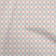 thumbnail image 1 of oneOone Rayon Peach Fabric Asian Ikat Sewing Craft Projects Fabric Prints By Yard 56 Inch Wide, 1 of 4