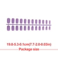 thumbnail image 1 of 1 Set on Nails Medium Length nails in 27 Files Stick Full Cover Wraps Art Decals Artificial Beauty Tool Manicure Kit Decorations 13, 1 of 6