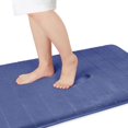 thumbnail image 1 of ORUYROP Memory Foam Bath Mat Large Size, 36 x 24 Inches, Soft and Comfortable, Super Water Absorption, Non-Slip, Thick, Machine Wash, Easier to Dry for Bathroom Floor Rug, Navy Blue, 1 of 7