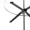 thumbnail image 2 of Home Gear Table à manger ronde avec piètement en X noir, 2 of 3