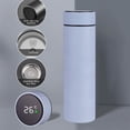 thumbnail image 2 of Light Blue Light Blue 500Ml Stainless Steel Intelligent Thermo Cup With Temperature Display Lid And Tea Strainer For Portable Beverage Enjoyment, 2 of 6