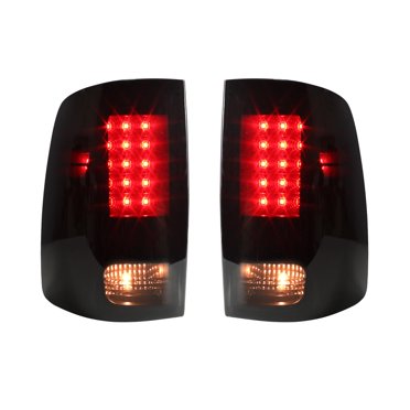 KEWISAUTO LED Tail Lights for Dodge RAM 1500 2500 3500 09-18, Smoked Black LED Taillights Brake Rear Lamps for Dodge RAM 1500 2009-2018 / RAM 2500 3500 2010-2018 Accessories (2PCS)