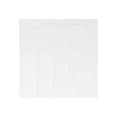 thumbnail image 1 of Fasade Alphabet Gloss White Wall Panel Sample 12" x 12", 1 of 1