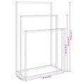 thumbnail image 4 of vidaXL Freestanding Towel Rack White 48x24x79 cm Iron, 4 of 4