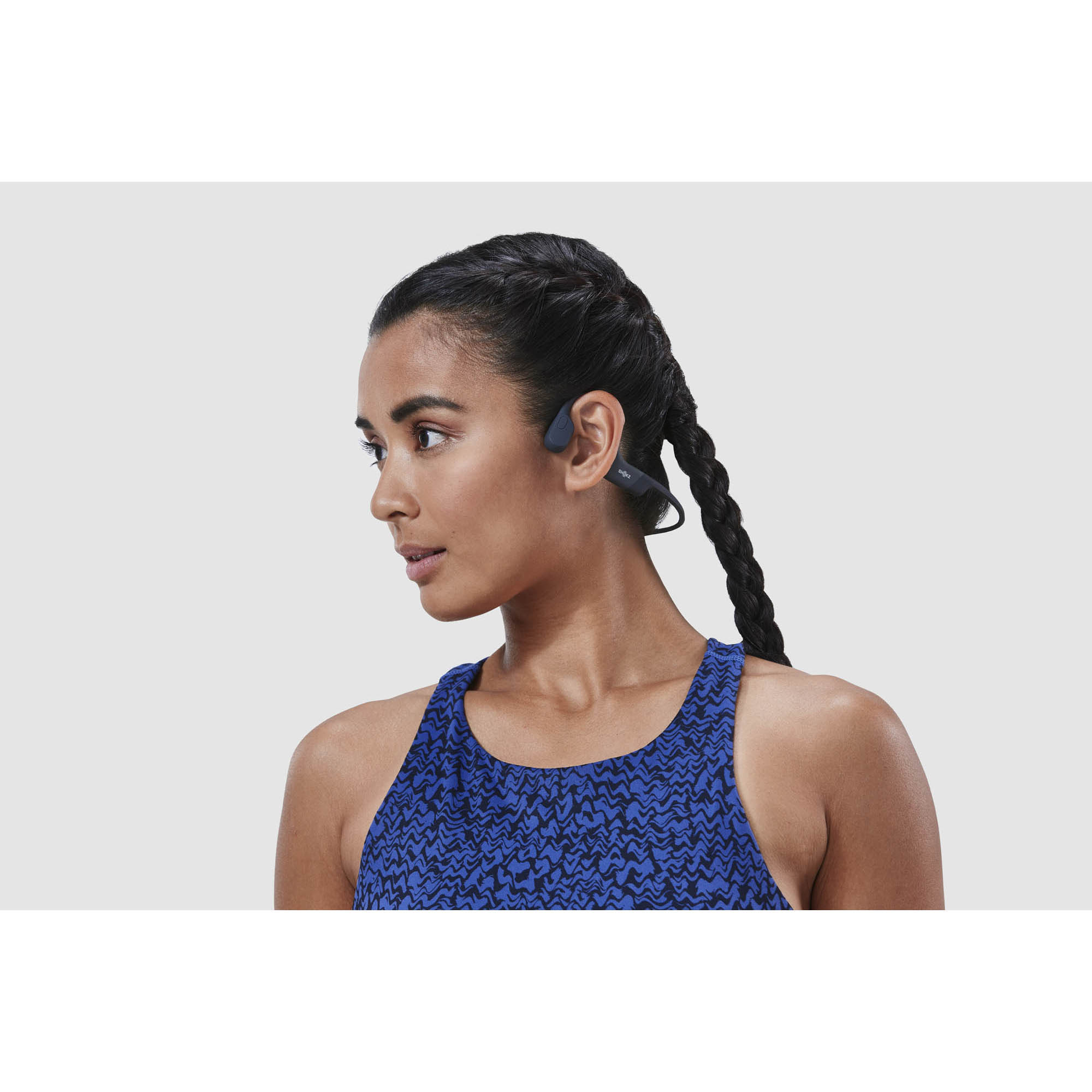 Shokz - OpenRun, CASQUE DE SPORT A CONDUCTION OSSEUSE, bleu