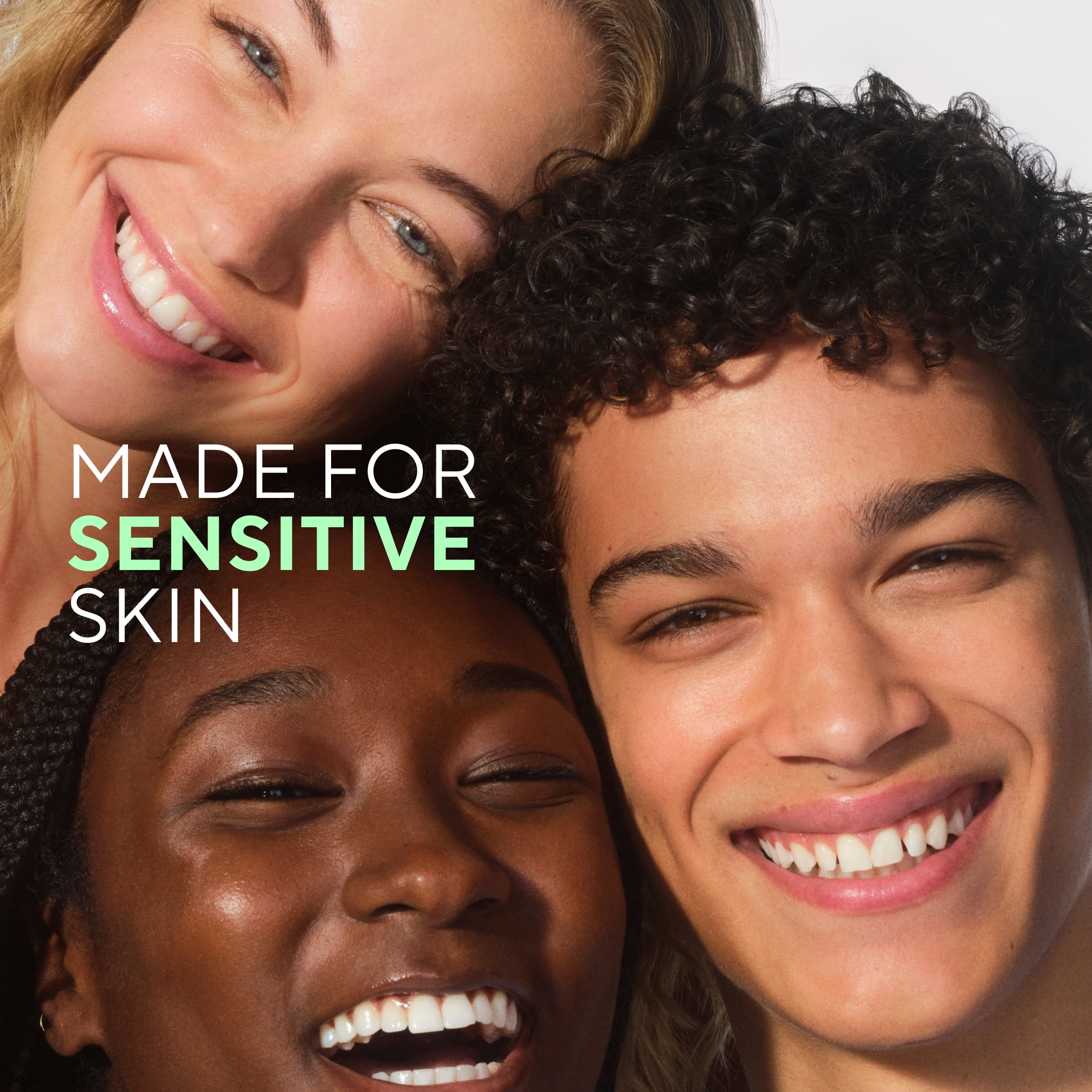 Nettoyant doux pour le visage Native pour peau sensible, sans parfum, sans sulfate, avec vitamine B3 et aloès, testé dermatologiquement, 50 mL
