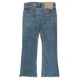 thumbnail image 2 of KIDSCOOL SPACE Big Girls Jeans,Ripped Holes Stretchy Bell-bottom Slim Boot Cut Denim Pants,Blue,10-11 Years, 2 of 6