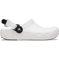thumbnail image 1 of Crocs Adult Classic Work Clogs Adjustable Slip Resistant Work Shoes, White, W8/M6, 1 of 6