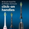 thumbnail image 5 of Philips Sonicare Diamondclean Replacement Toothbrush Heads, Hx6062/95, Brushsync Technology, Black, 2 Count, 5 of 5
