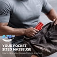 thumbnail image 2 of Mini Massage Gun – Portable Handheld Deep Tissue Massager, Quiet & Lightweight Palm-Sized Design – Red, 2 of 11