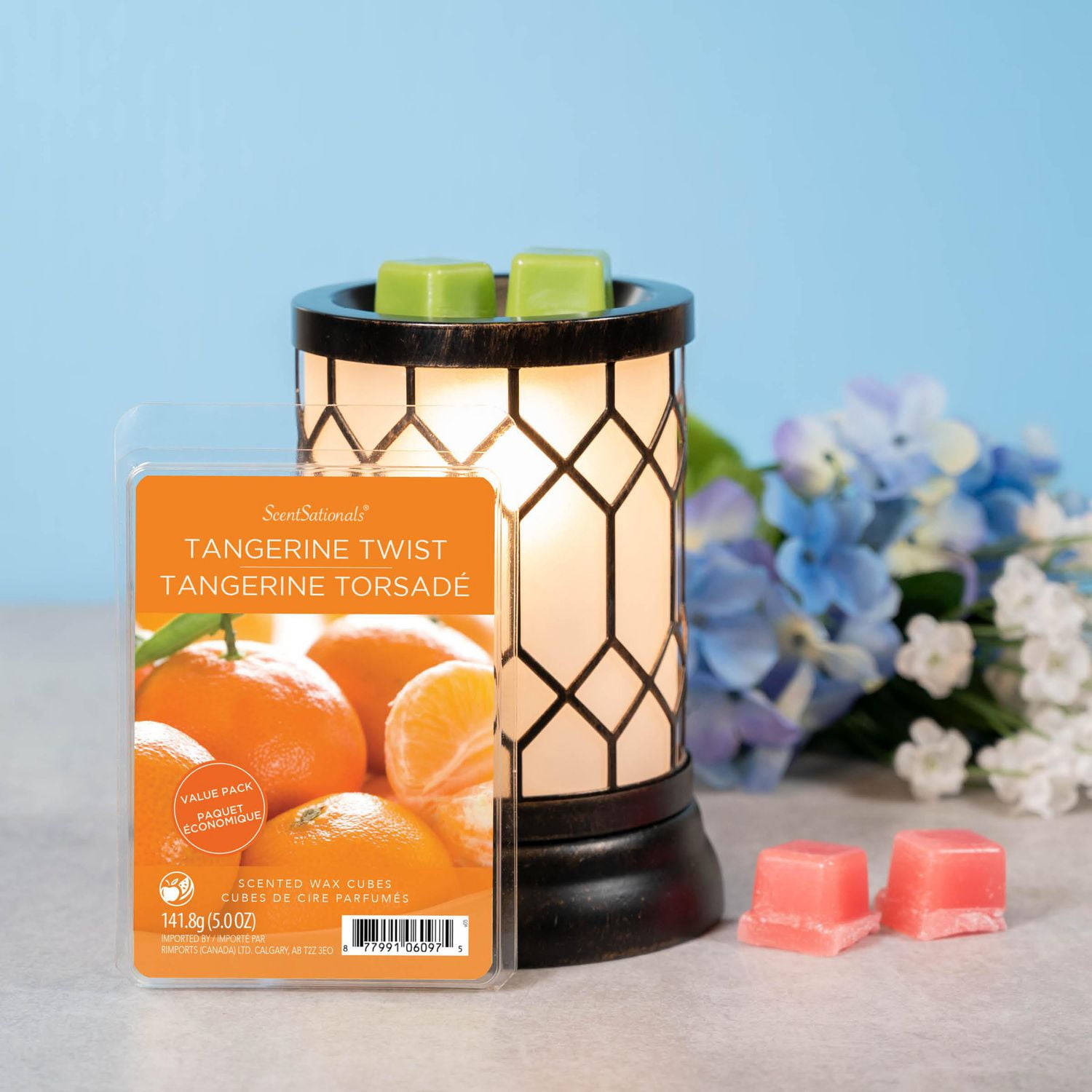 Cubes de cire parfumée ScentSationals Paquet économique - Torsade mandarine