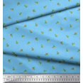thumbnail image 2 of Soimoi Modal Satin Tissu Feuilles & Bourgeons Imprimé Floral par Yard 42 Pouces de Large, 2 of 3