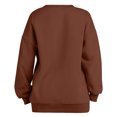 thumbnail image 3 of Jamicy Chandails en Molleton pour Femmes 2025 Nouvelle Mode Surdimensionné en Polaire Col Rond Chandail Décontracté Confortable Automne 2025 Mode Basique, 3 of 4