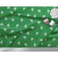 thumbnail image 3 of Soimoi Green Poly Georgette Fabric Artistic Floral Printed Fabric 1 Yard 52 Inch Wide, 3 of 5