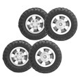 thumbnail image 3 of Keenso 2Pcs RC Pneu Arrière Double Roue 55mm Dia pour WPL D12 1/10 Camion à Télécommande, Roue RC pour WPL, Pneus Arrière RC, 3 of 7